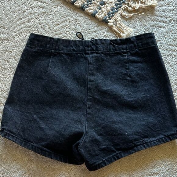 Brave Soul Mindy High Waisted Black Shorts Size 12/40 - Picture 7 of 11